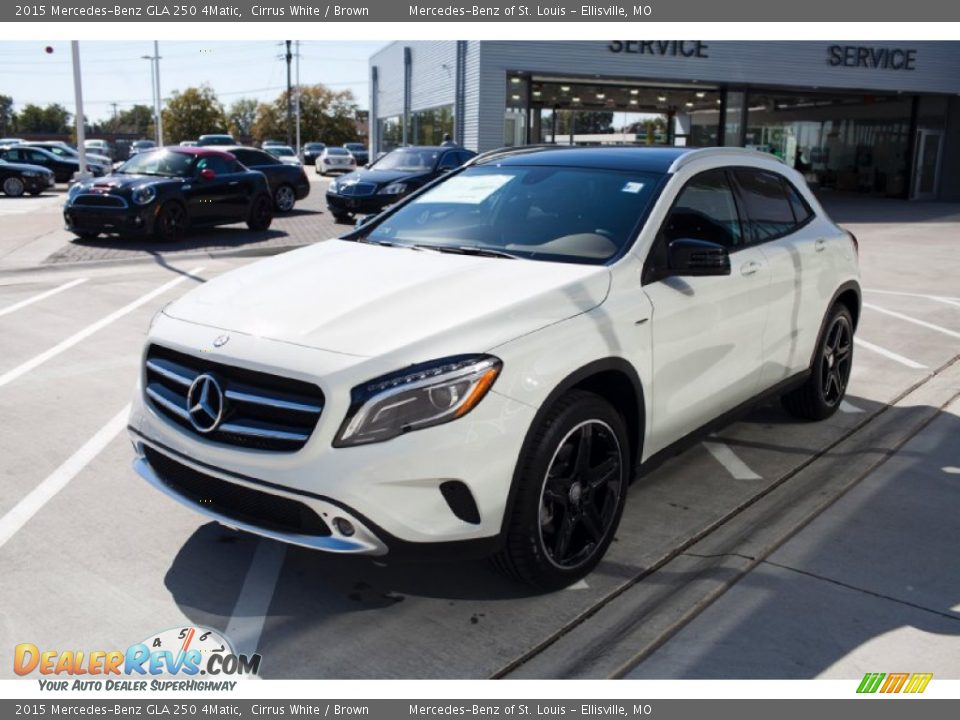2015 Mercedes-Benz GLA 250 4Matic Cirrus White / Brown Photo #2
