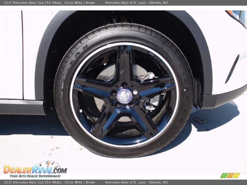 2015 Mercedes-Benz GLA 250 4Matic Cirrus White / Brown Photo #10