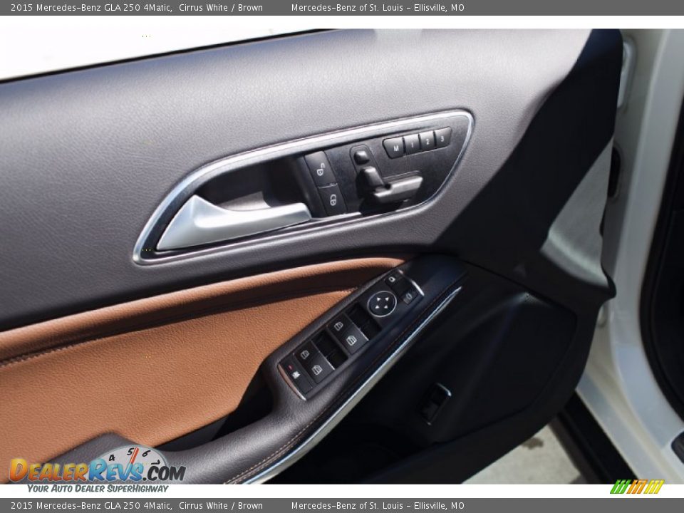 2015 Mercedes-Benz GLA 250 4Matic Cirrus White / Brown Photo #11