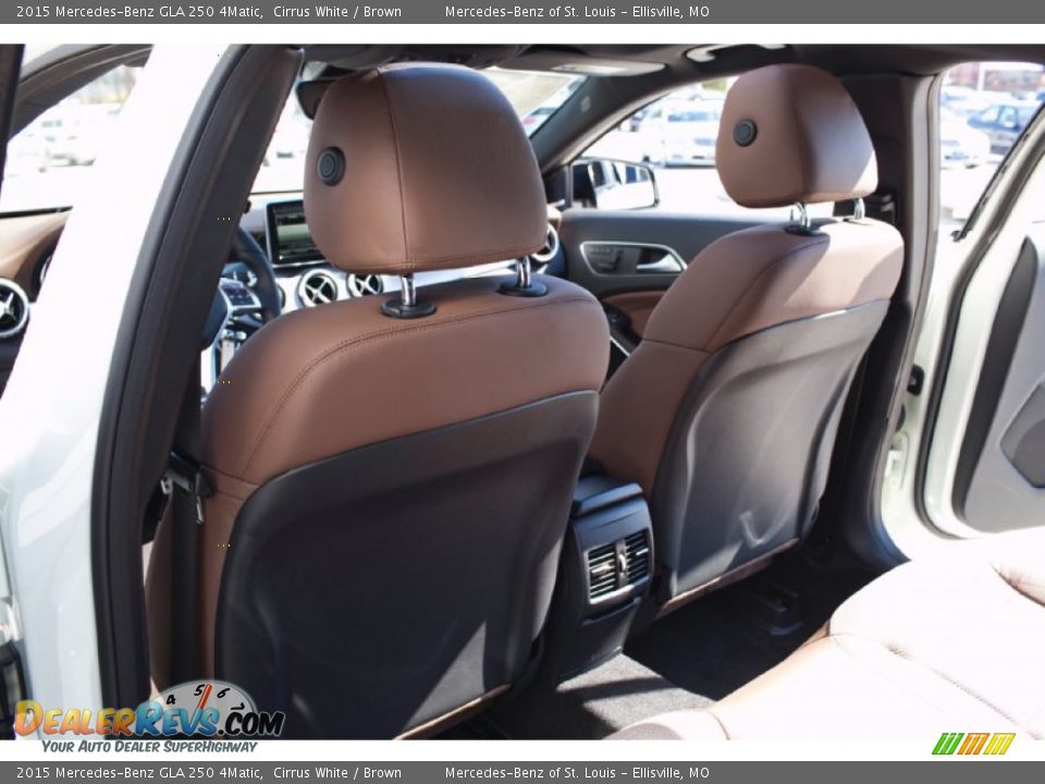 2015 Mercedes-Benz GLA 250 4Matic Cirrus White / Brown Photo #14