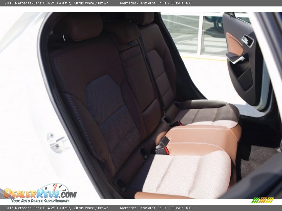 2015 Mercedes-Benz GLA 250 4Matic Cirrus White / Brown Photo #15