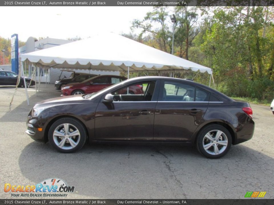 2015 Chevrolet Cruze LT Autumn Bronze Metallic / Jet Black Photo #2