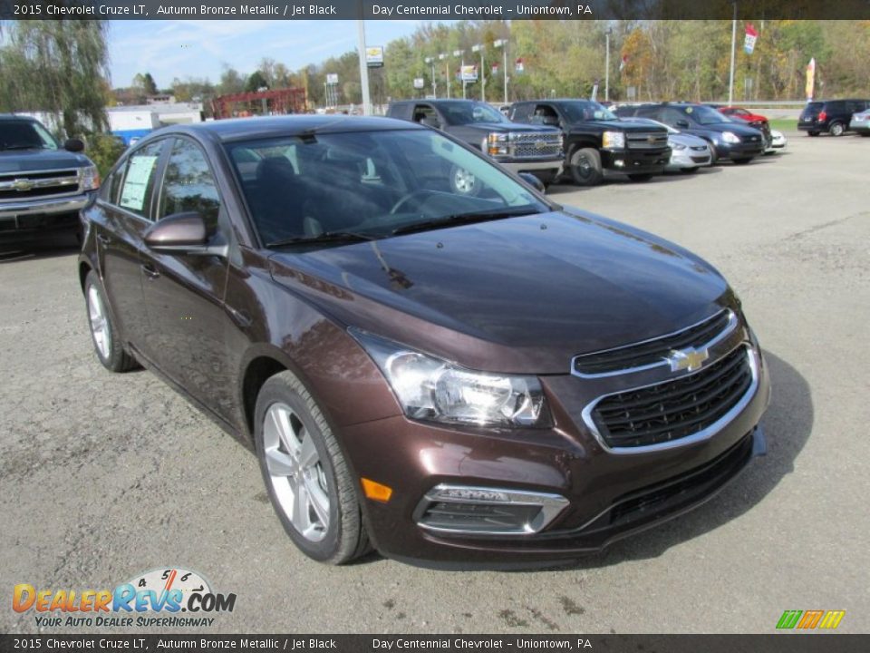 2015 Chevrolet Cruze LT Autumn Bronze Metallic / Jet Black Photo #8
