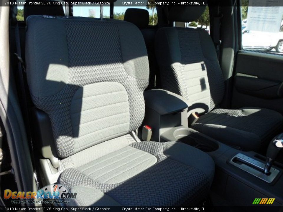 2010 Nissan Frontier SE V6 King Cab Super Black / Graphite Photo #12