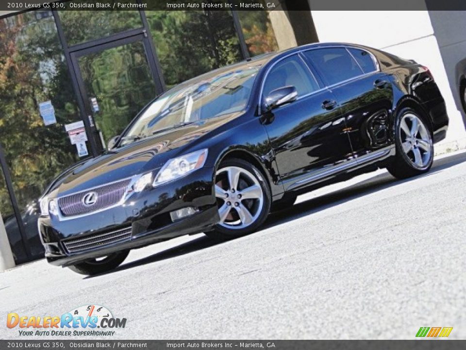 2010 Lexus GS 350 Obsidian Black / Parchment Photo #1