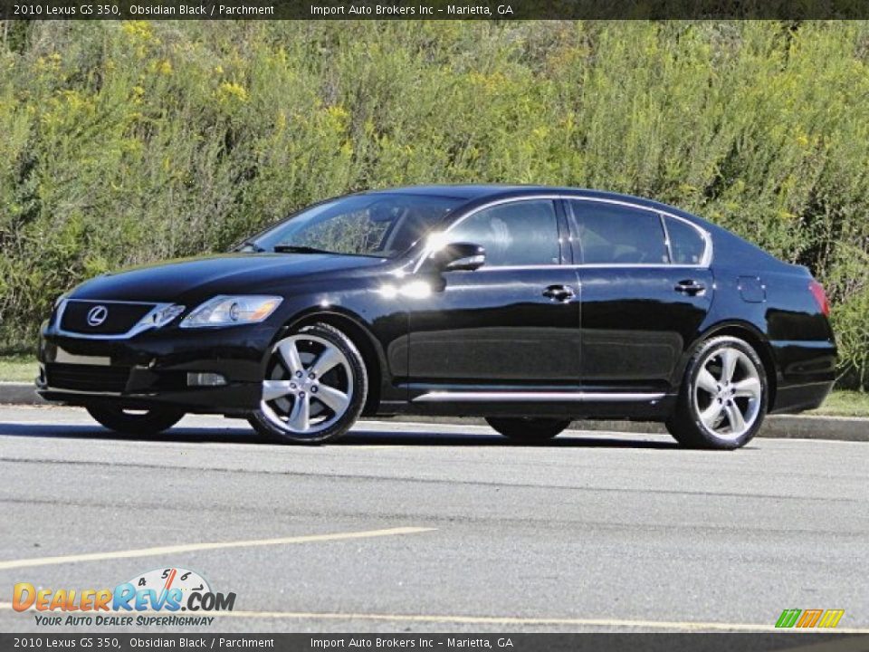 2010 Lexus GS 350 Obsidian Black / Parchment Photo #3