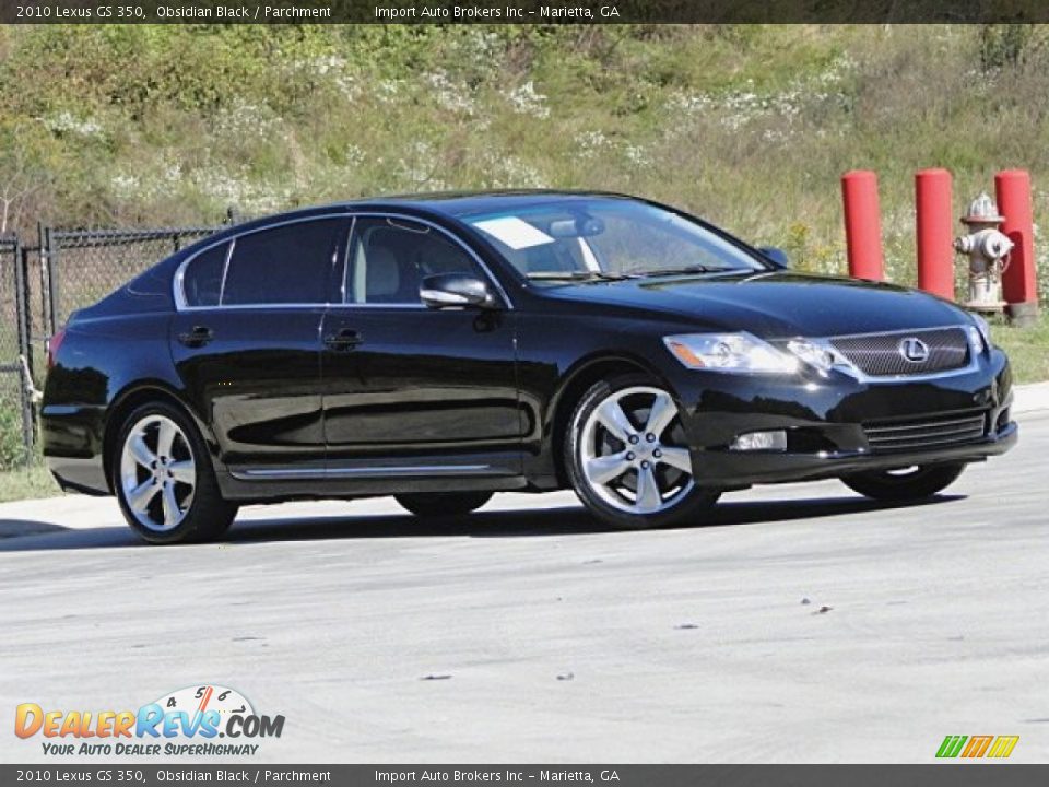 2010 Lexus GS 350 Obsidian Black / Parchment Photo #5