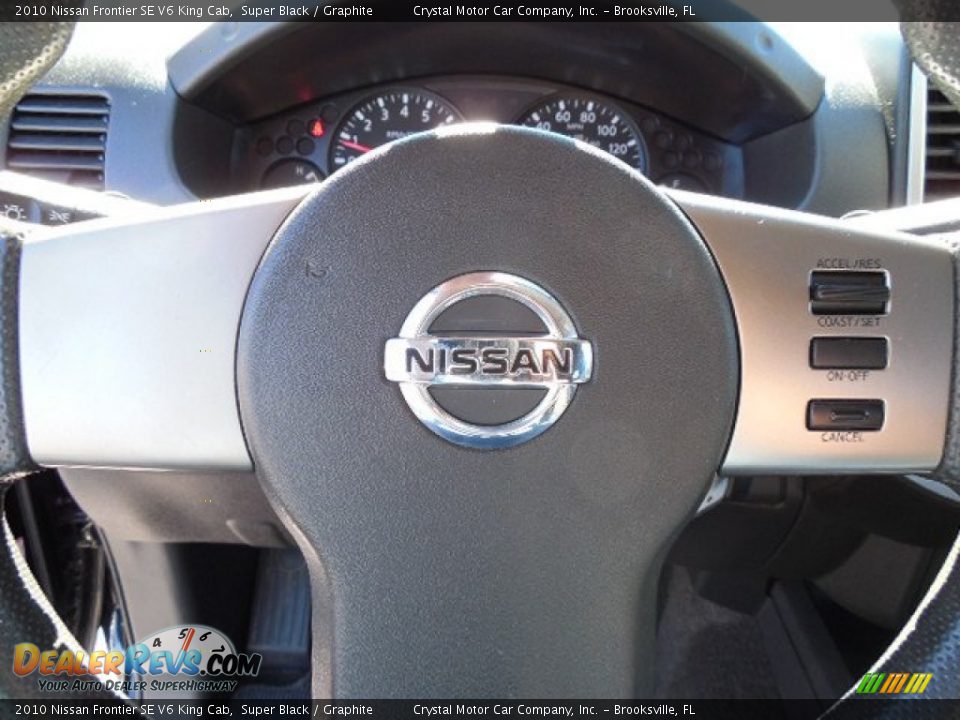 2010 Nissan Frontier SE V6 King Cab Super Black / Graphite Photo #21