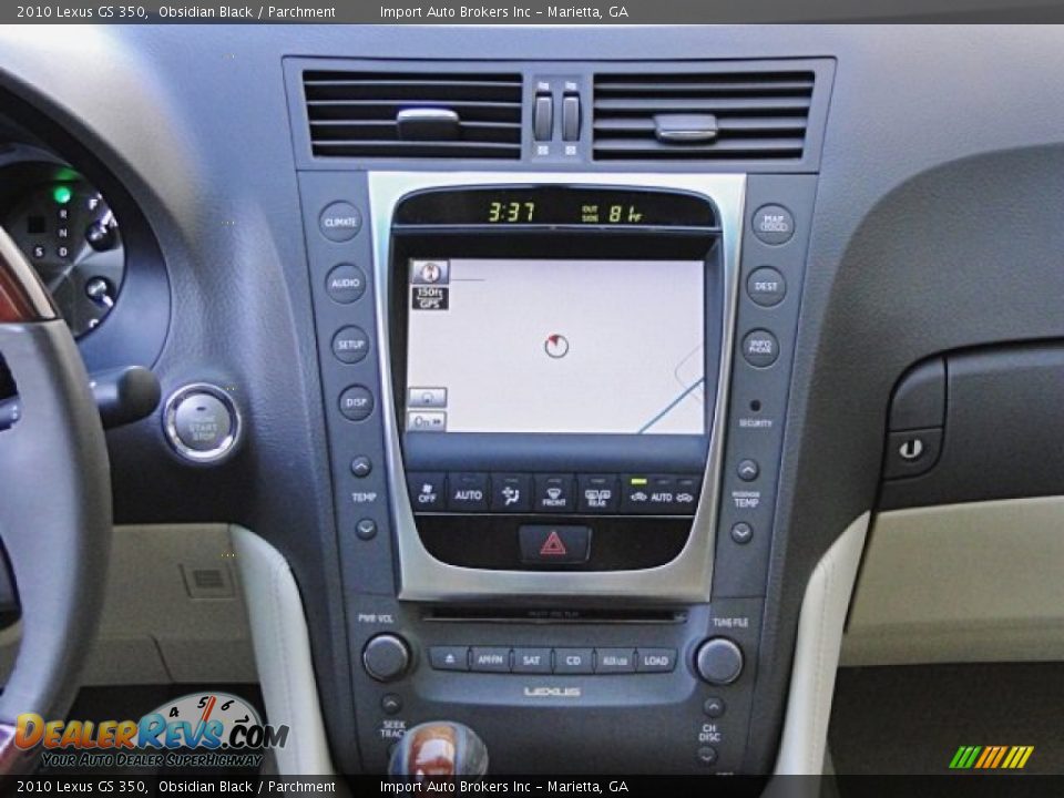 2010 Lexus GS 350 Obsidian Black / Parchment Photo #11
