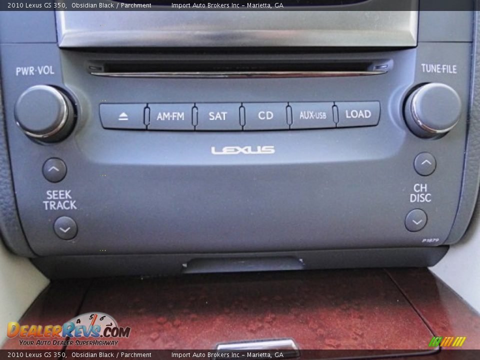 2010 Lexus GS 350 Obsidian Black / Parchment Photo #15