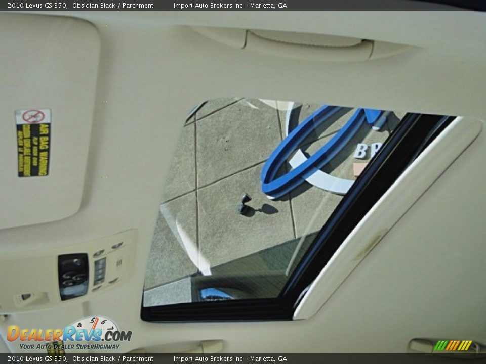 2010 Lexus GS 350 Obsidian Black / Parchment Photo #21