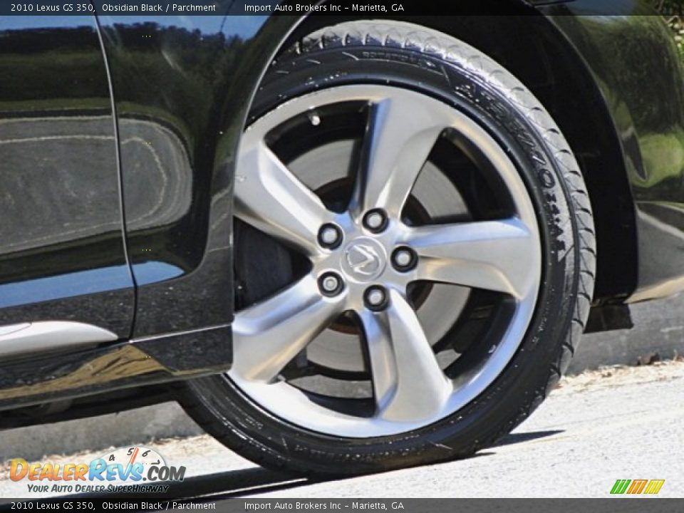 2010 Lexus GS 350 Obsidian Black / Parchment Photo #24