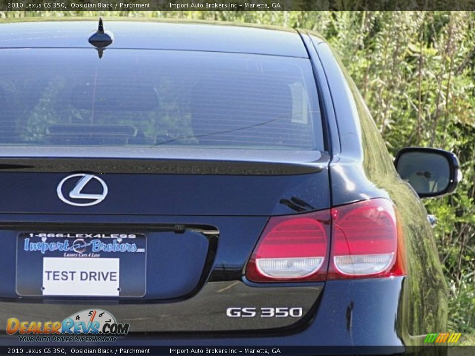 2010 Lexus GS 350 Obsidian Black / Parchment Photo #25