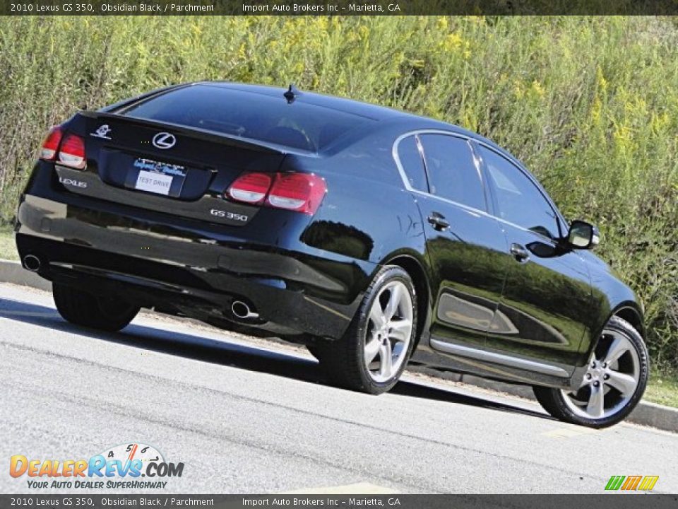 2010 Lexus GS 350 Obsidian Black / Parchment Photo #26