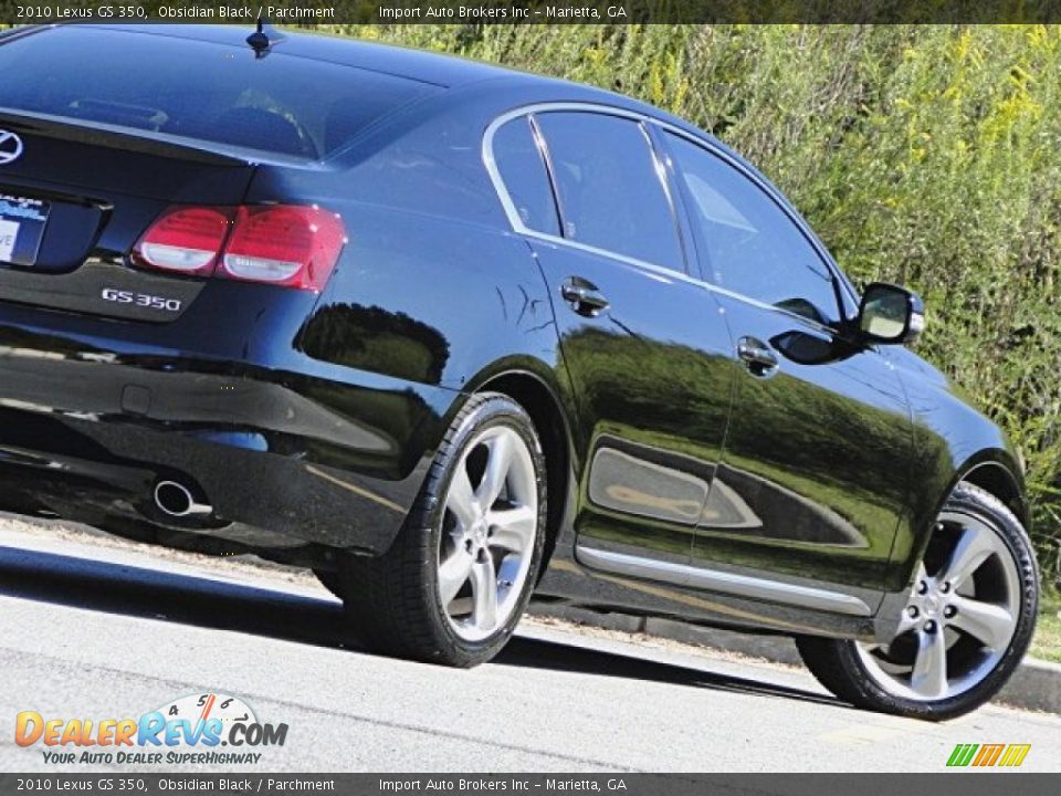 2010 Lexus GS 350 Obsidian Black / Parchment Photo #28