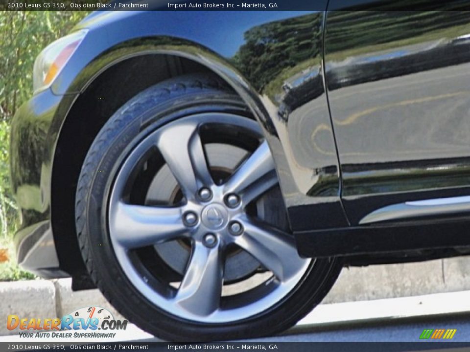 2010 Lexus GS 350 Obsidian Black / Parchment Photo #30