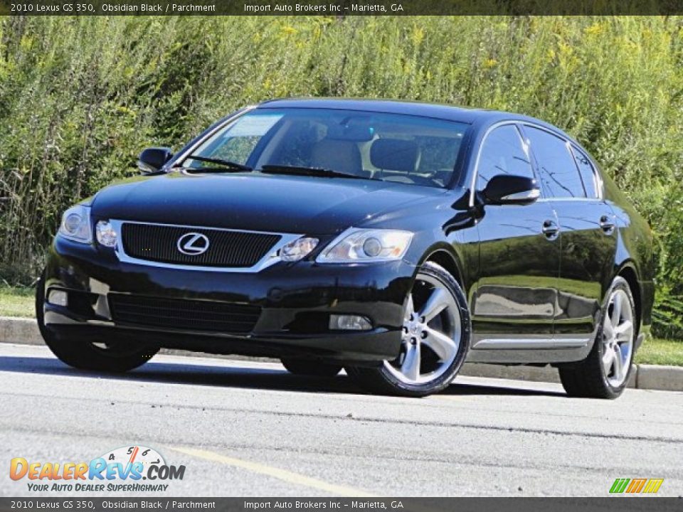 2010 Lexus GS 350 Obsidian Black / Parchment Photo #34