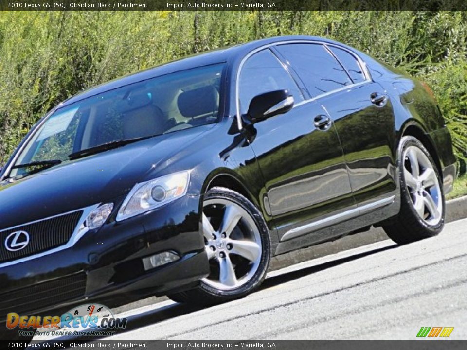 2010 Lexus GS 350 Obsidian Black / Parchment Photo #35