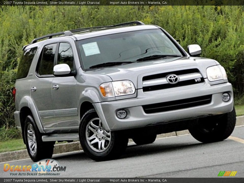 2007 Toyota Sequoia Limited Silver Sky Metallic / Light Charcoal Photo #26