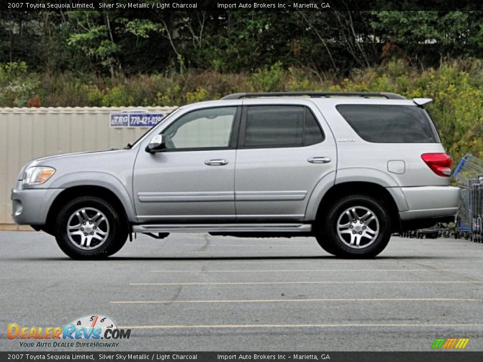 2007 Toyota Sequoia Limited Silver Sky Metallic / Light Charcoal Photo #28