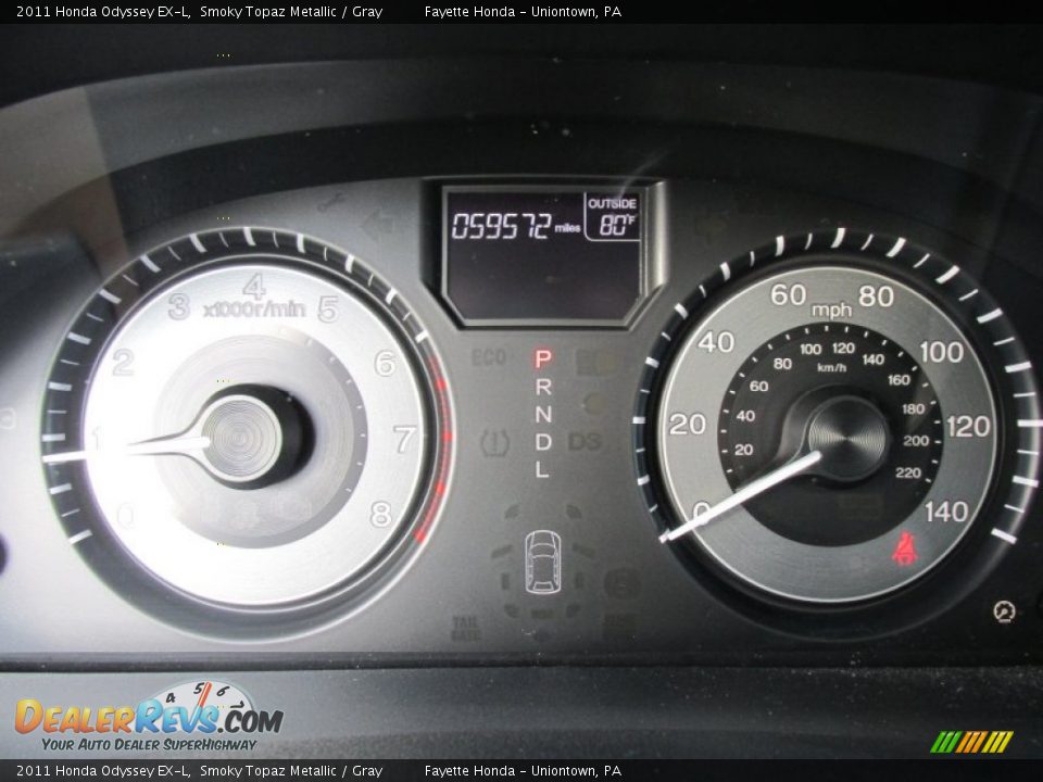 2011 Honda Odyssey EX-L Smoky Topaz Metallic / Gray Photo #20