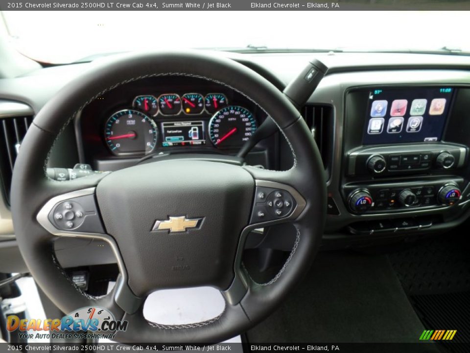 2015 Chevrolet Silverado 2500HD LT Crew Cab 4x4 Summit White / Jet Black Photo #21