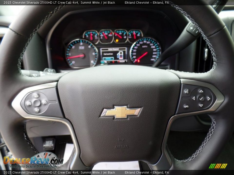 2015 Chevrolet Silverado 2500HD LT Crew Cab 4x4 Summit White / Jet Black Photo #22