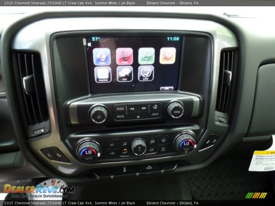 2015 Chevrolet Silverado 2500HD LT Crew Cab 4x4 Summit White / Jet Black Photo #30