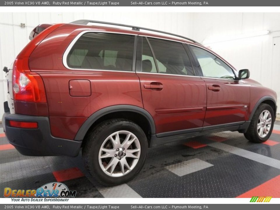 2005 Volvo XC90 V8 AWD Ruby Red Metallic / Taupe/Light Taupe Photo #7