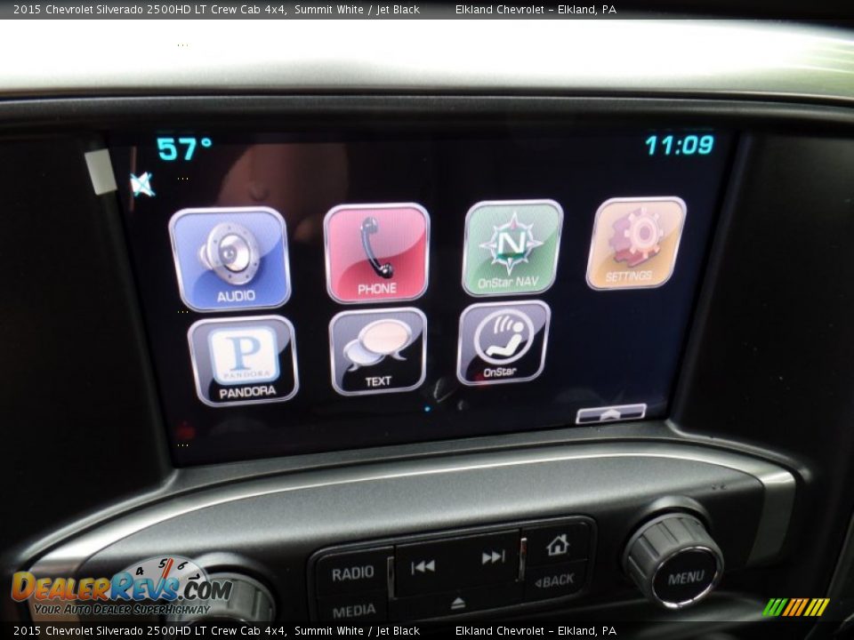 2015 Chevrolet Silverado 2500HD LT Crew Cab 4x4 Summit White / Jet Black Photo #31