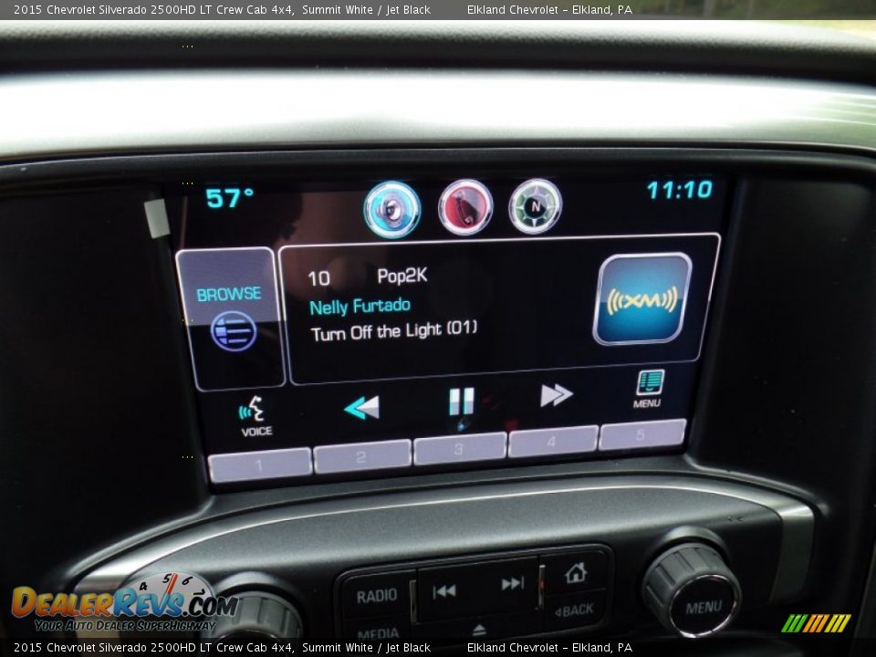 2015 Chevrolet Silverado 2500HD LT Crew Cab 4x4 Summit White / Jet Black Photo #32