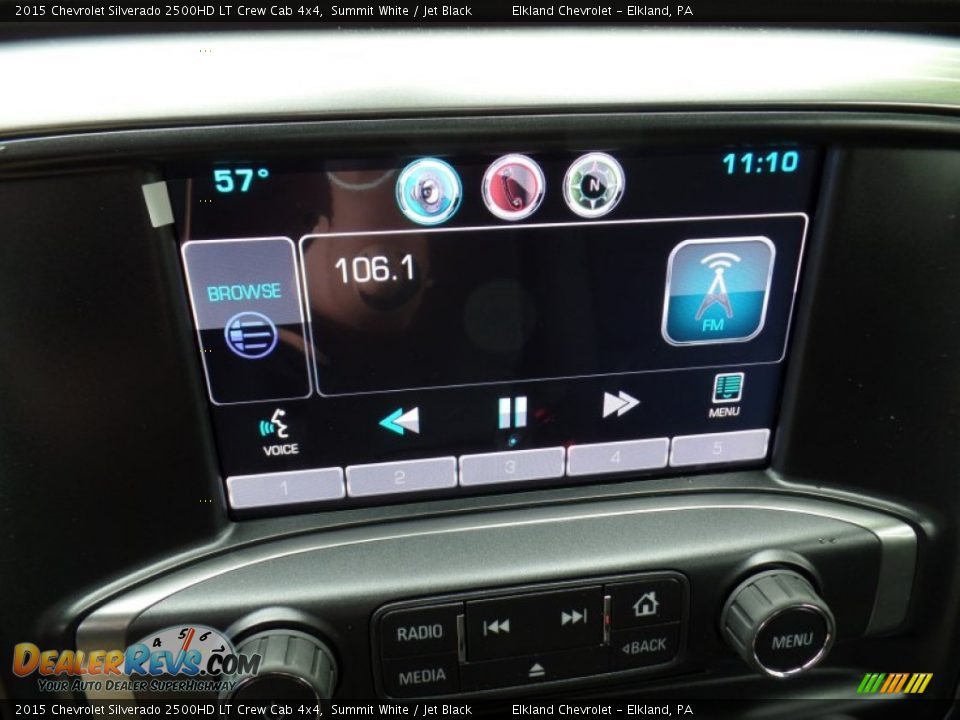 2015 Chevrolet Silverado 2500HD LT Crew Cab 4x4 Summit White / Jet Black Photo #33