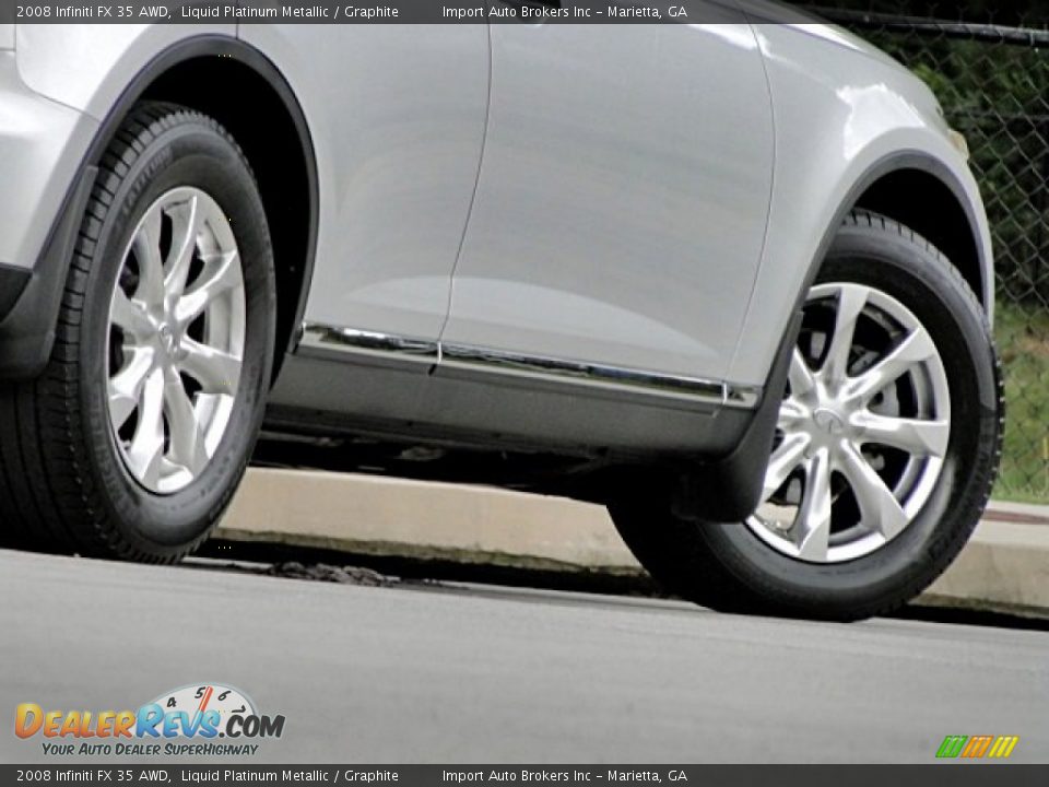 2008 Infiniti FX 35 AWD Liquid Platinum Metallic / Graphite Photo #33