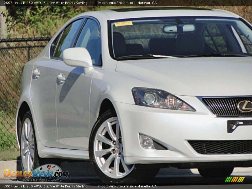 2007 Lexus IS 250 AWD Starfire White Pearl / Sterling Photo #16
