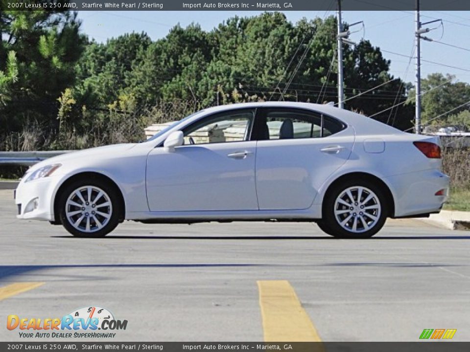2007 Lexus IS 250 AWD Starfire White Pearl / Sterling Photo #24