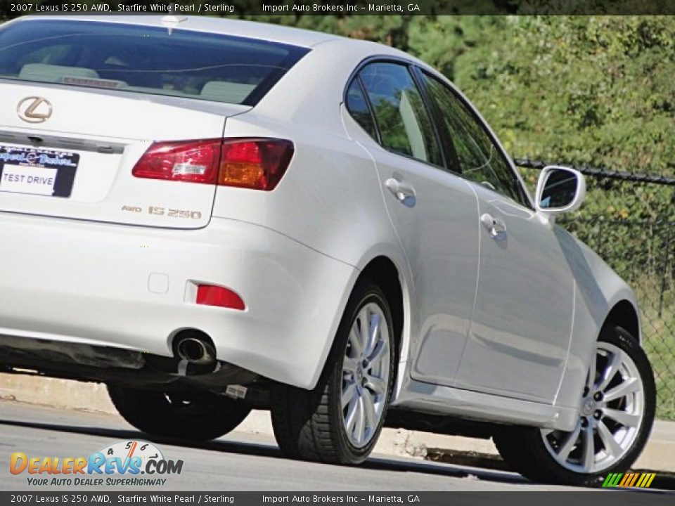 2007 Lexus IS 250 AWD Starfire White Pearl / Sterling Photo #30