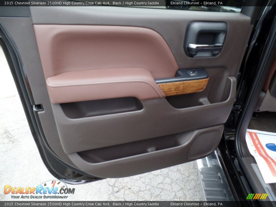 Door Panel of 2015 Chevrolet Silverado 2500HD High Country Crew Cab 4x4 Photo #29