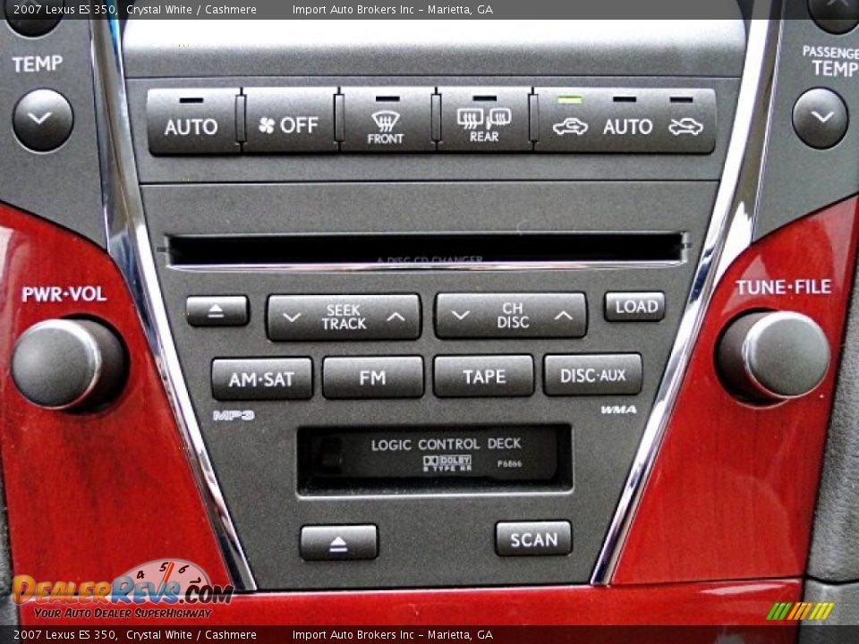 2007 Lexus ES 350 Crystal White / Cashmere Photo #12