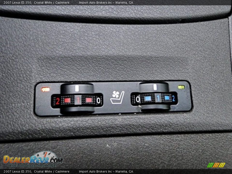2007 Lexus ES 350 Crystal White / Cashmere Photo #15