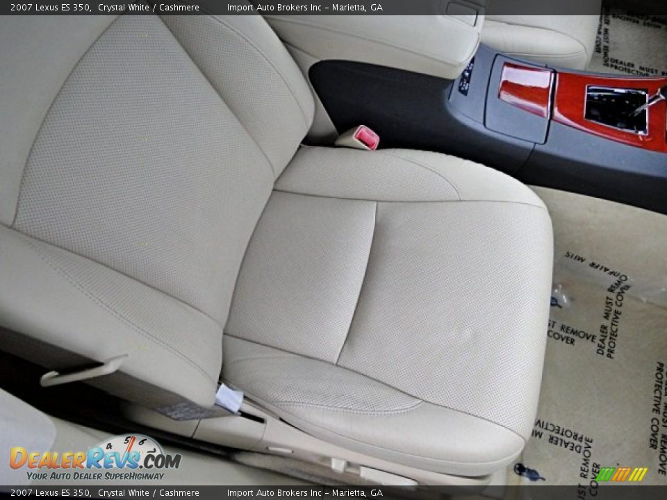 2007 Lexus ES 350 Crystal White / Cashmere Photo #17