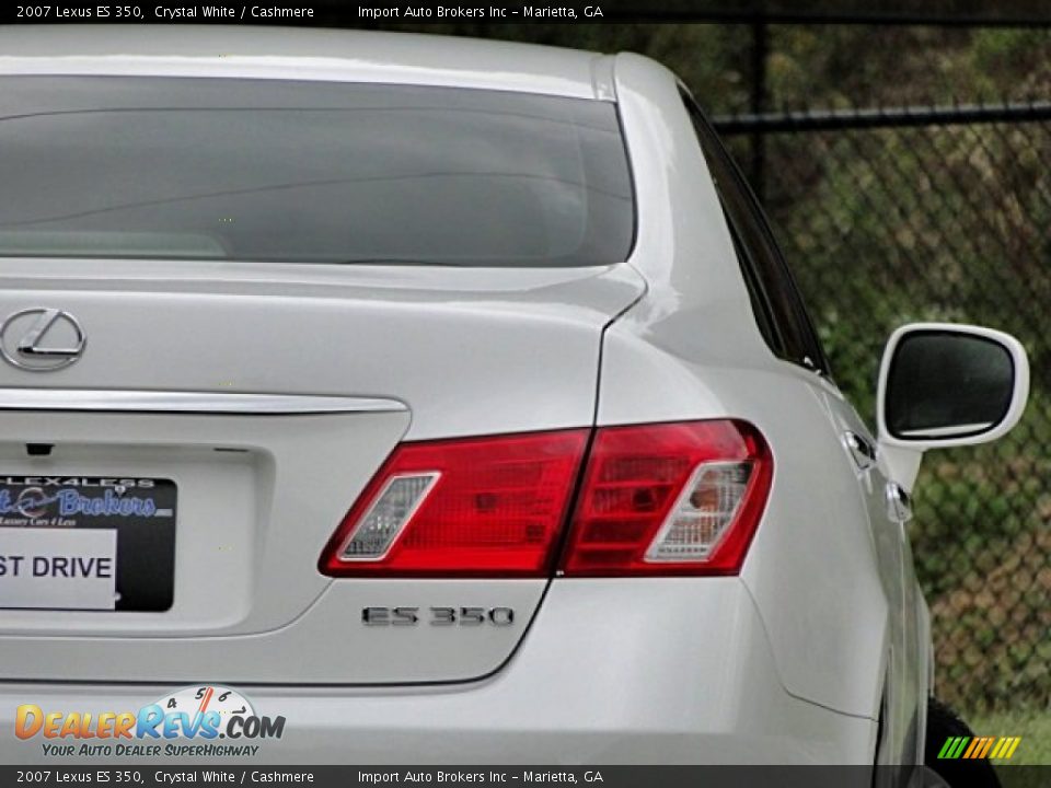 2007 Lexus ES 350 Crystal White / Cashmere Photo #23