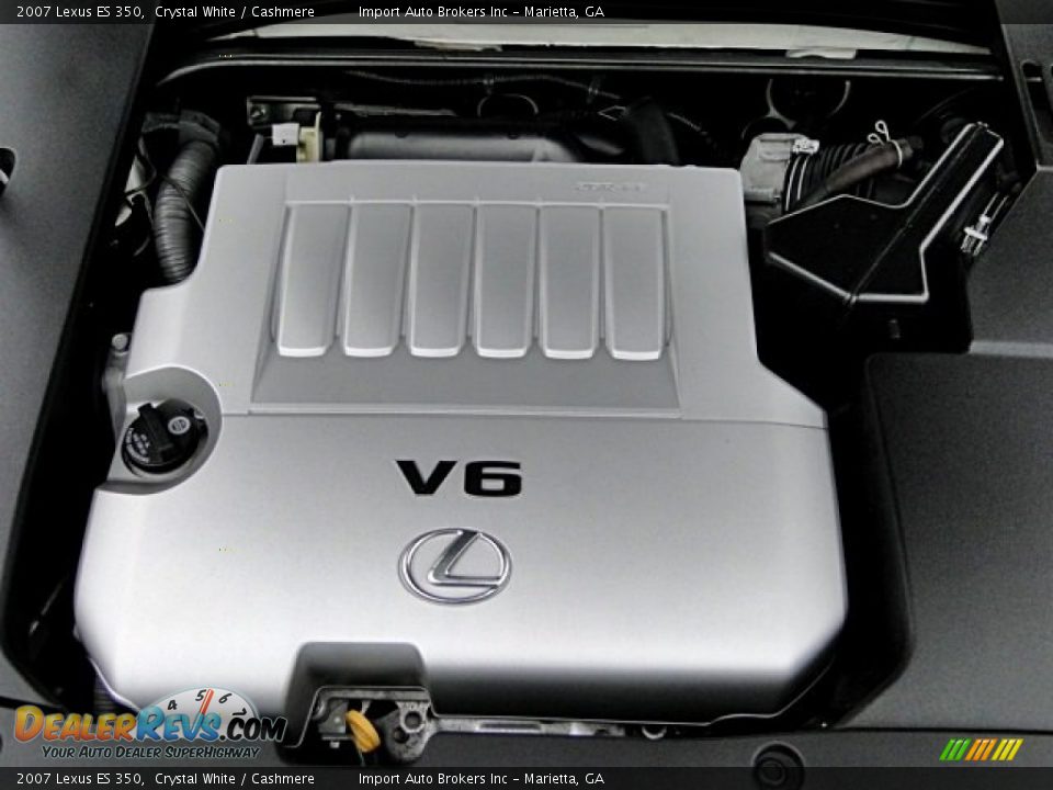 2007 Lexus ES 350 Crystal White / Cashmere Photo #24