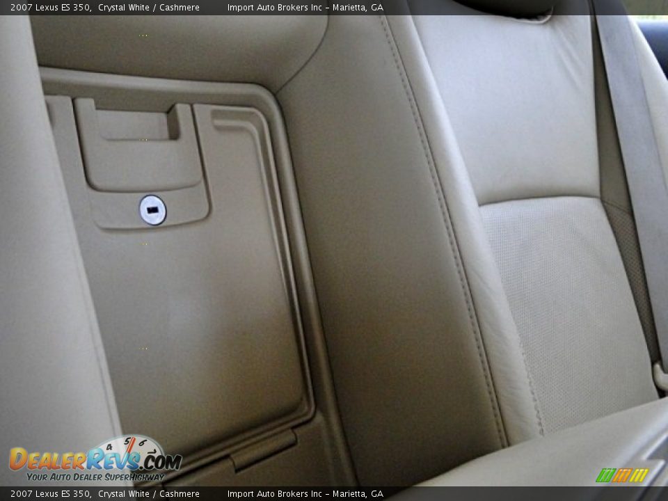 2007 Lexus ES 350 Crystal White / Cashmere Photo #26