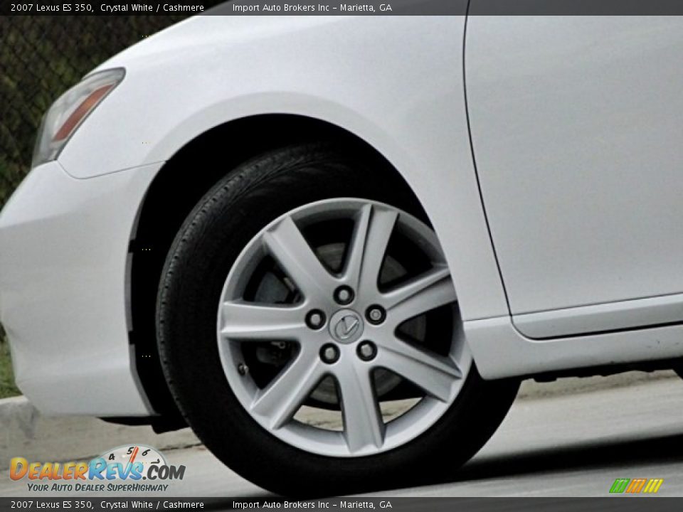 2007 Lexus ES 350 Crystal White / Cashmere Photo #36