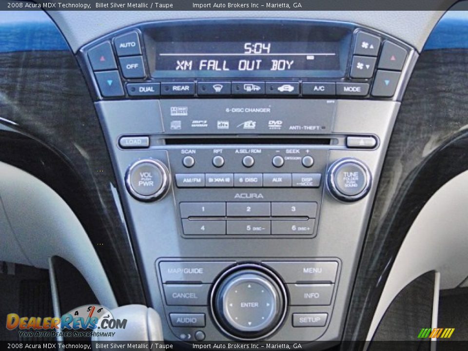 Controls of 2008 Acura MDX Technology Photo #9