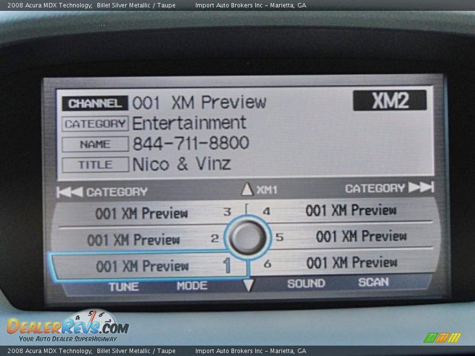 2008 Acura MDX Technology Billet Silver Metallic / Taupe Photo #13