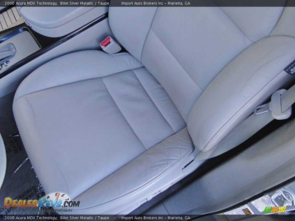 2008 Acura MDX Technology Billet Silver Metallic / Taupe Photo #14