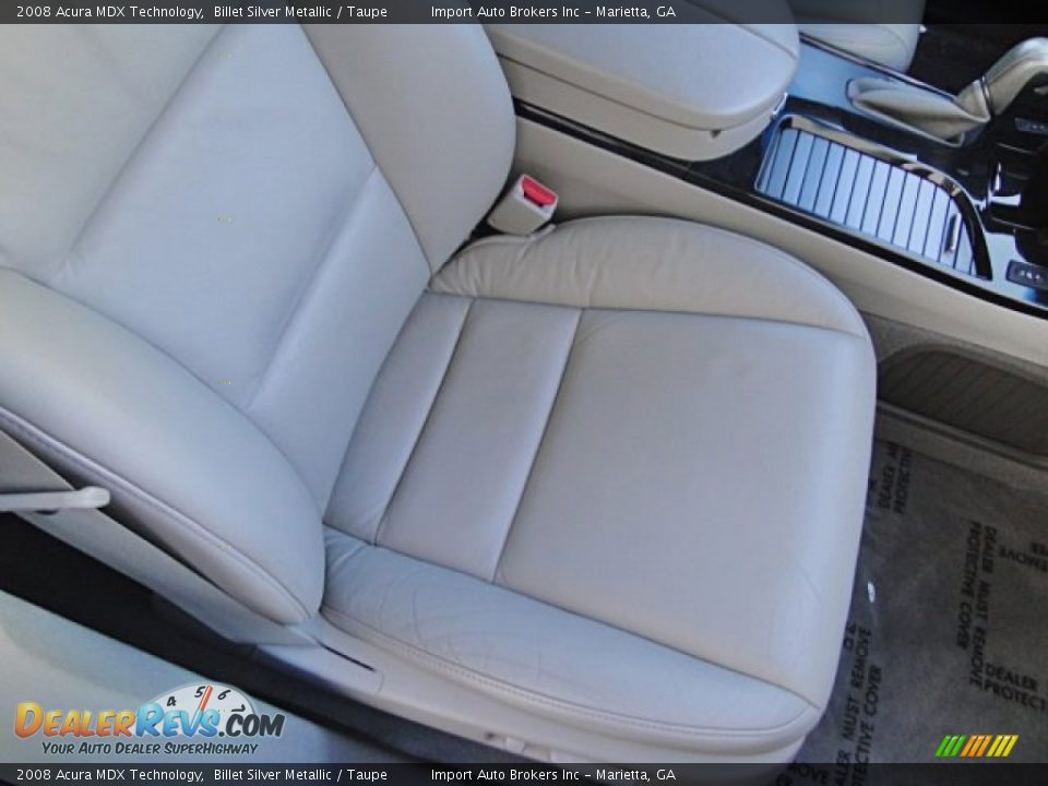 2008 Acura MDX Technology Billet Silver Metallic / Taupe Photo #15