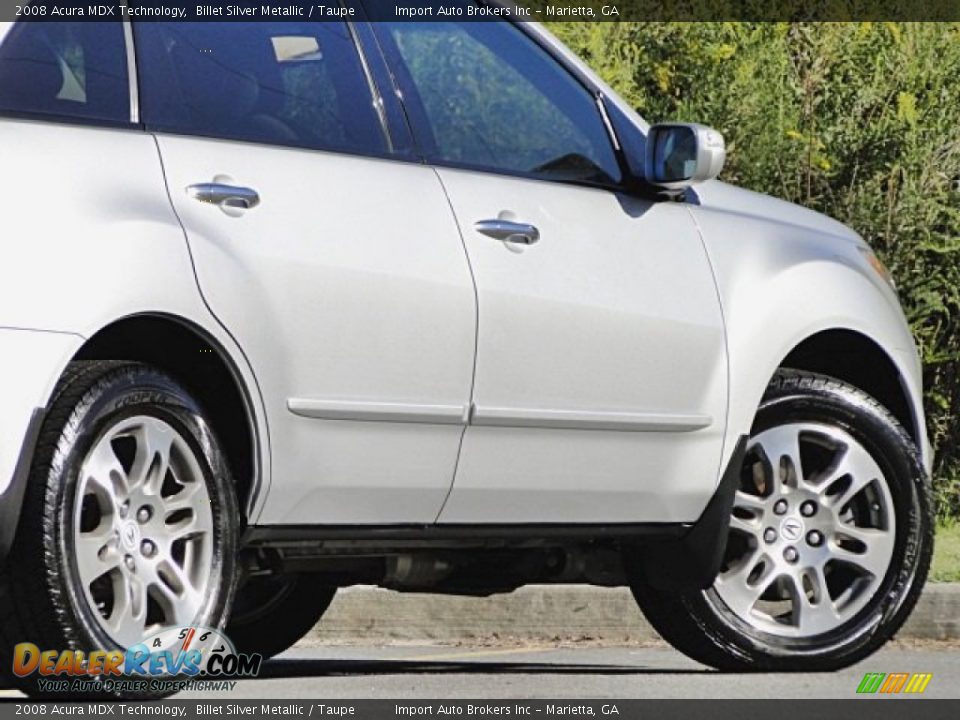 2008 Acura MDX Technology Billet Silver Metallic / Taupe Photo #20