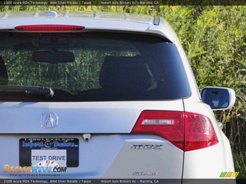 2008 Acura MDX Technology Billet Silver Metallic / Taupe Photo #21